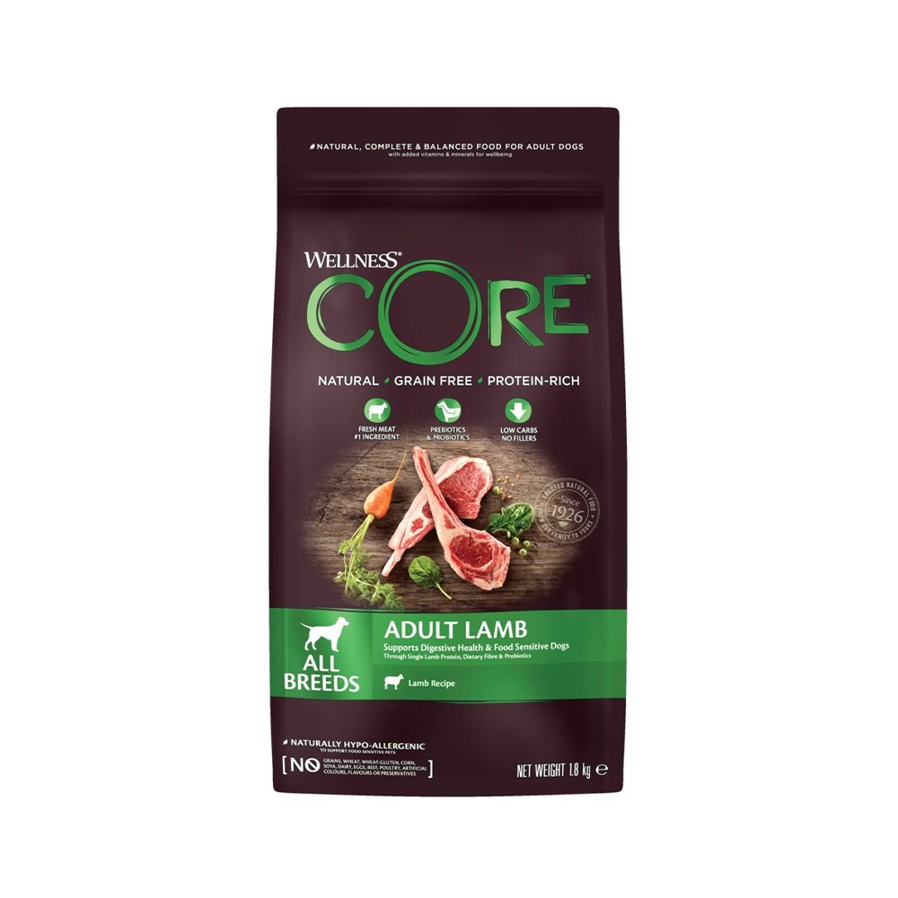 Wellness CORE Adult Lamb Recipe All Breeds Dry Dog Food - 10 Kg