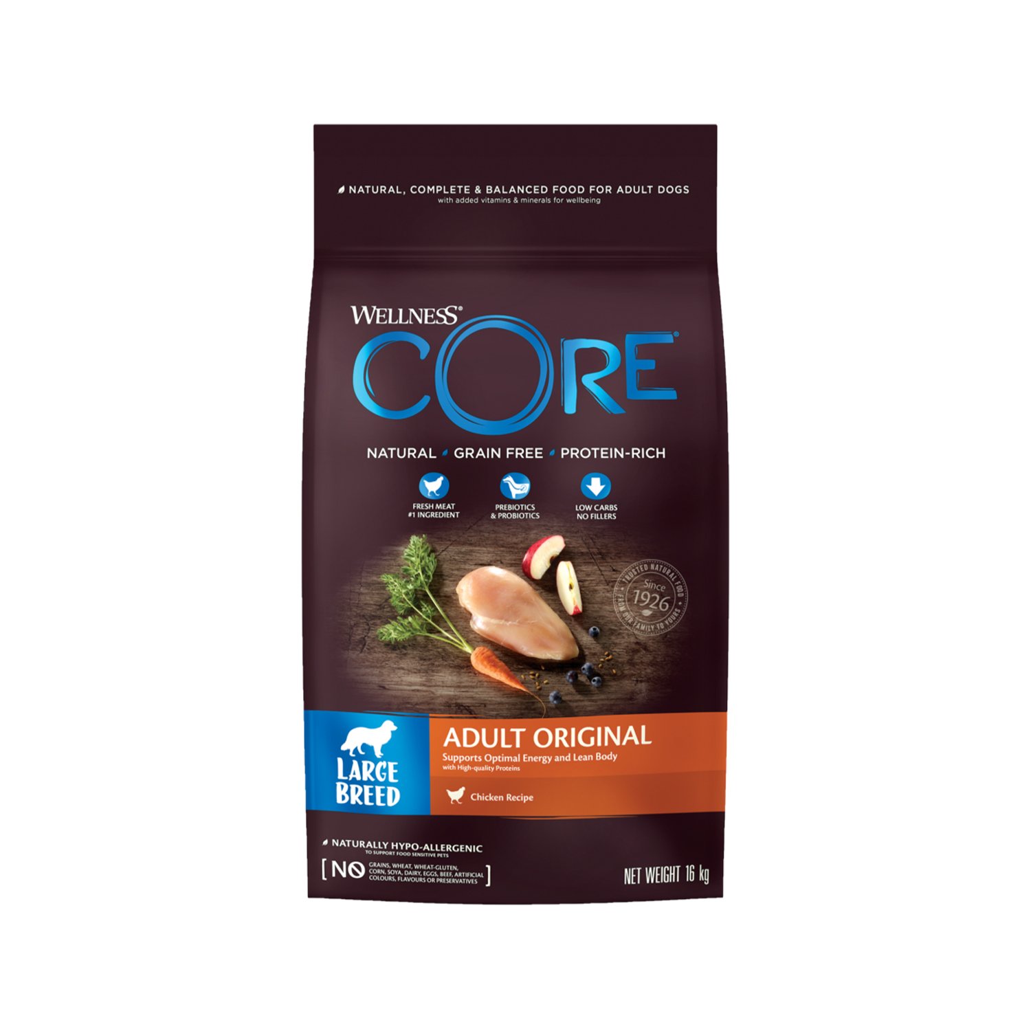 Wellness CORE Original Turkey with Chicken Large Breed Adult Dry Dog Food - 10 Kg